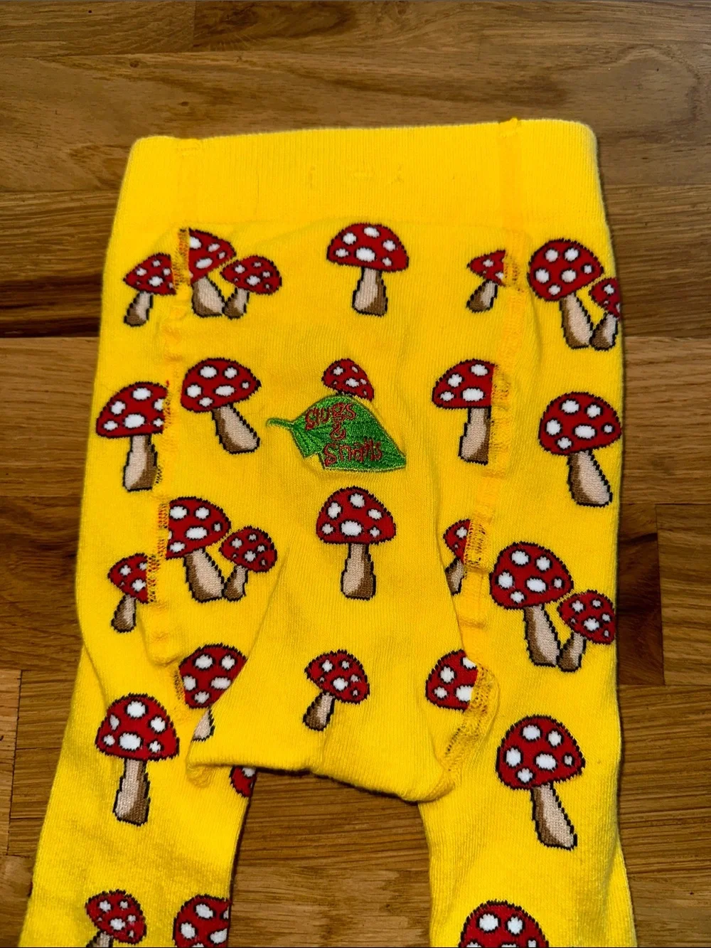 Slugs & Snails Infant Mushroom 🍄 Pattern Tights sz 12-18mos